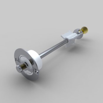 Salzmahlwerk komplett - Achslänge 144mm, Knopf 16mm
